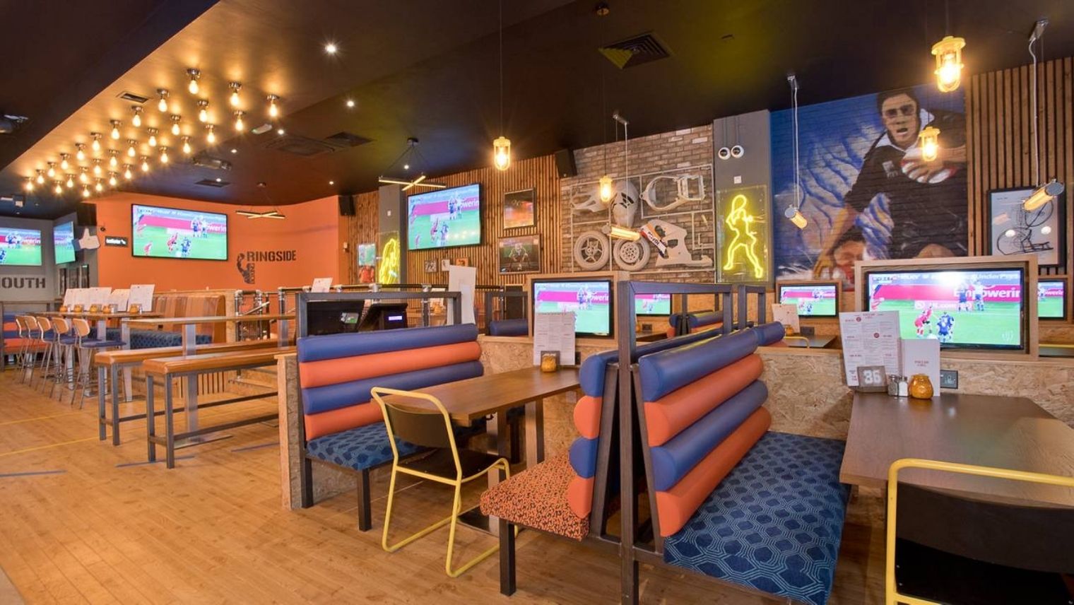 Innenansicht der Sports Bar Arena